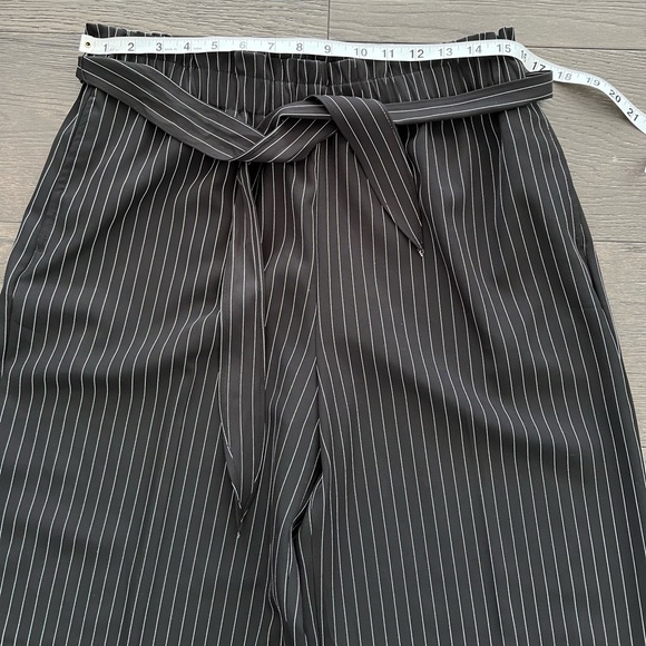 Womens Nine.eight Flare striped Black pants sz 10 - Picture 6 of 12